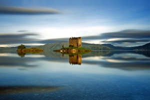 Замок Сталкер в Шотландии