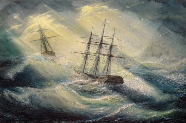 Морские путешествия позволили Айвазовскому идеально отражать мощь морской стихии в своих картинах