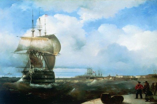 Корабли на полотнах Айвазовского