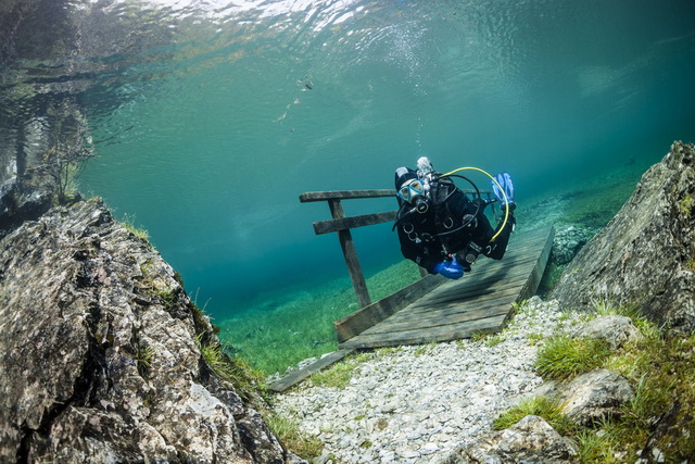 Дайвинг в подводном парке Австрии