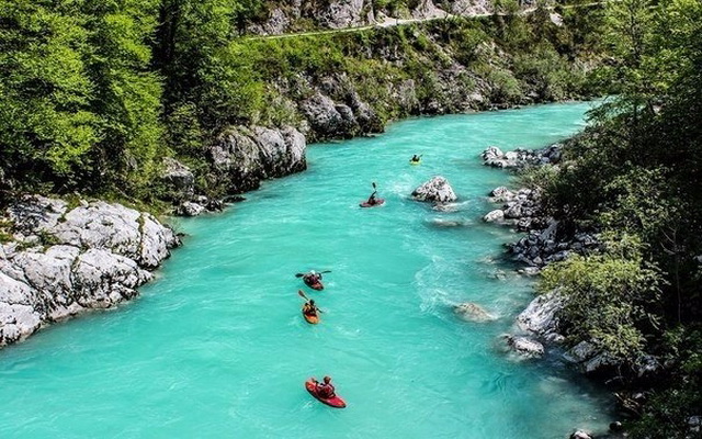 Каякинг для новичков - Река Соча, Словения