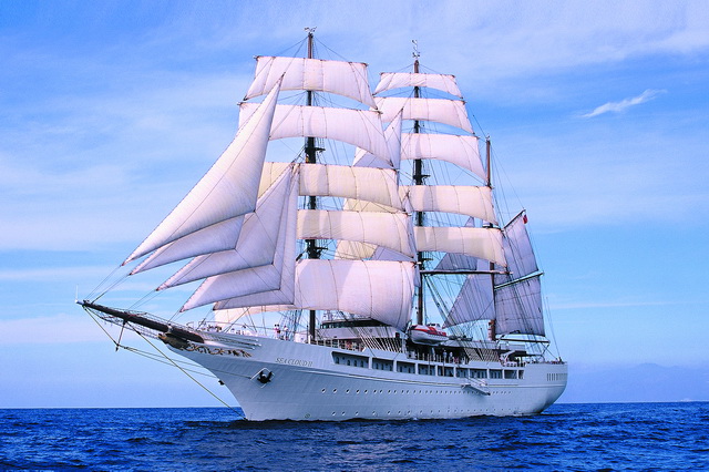 Особенности дизайна парусника Sea Cloud II