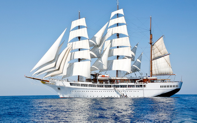 Современный парусник Sea Cloud II