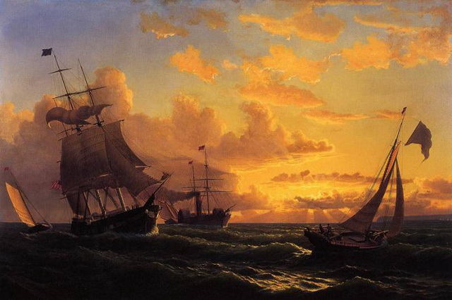Корабли на картинах Уильяма Брэдфорта